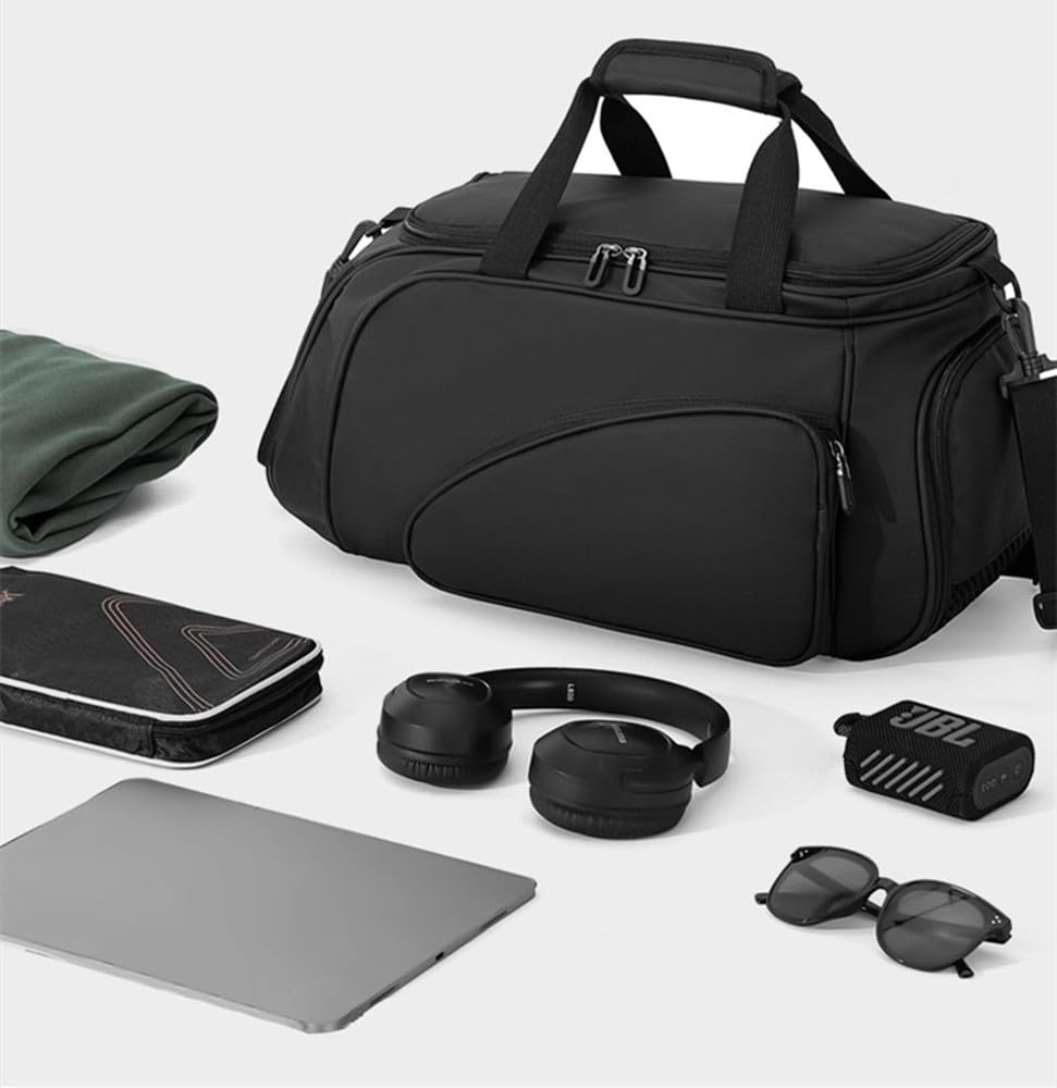 Borsa sportiva di grande capacità con cinghia regolabile, per pagaia da ping pong, con scomparto per scarpe
