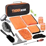THINKWORK Car Cleaning Kit, Car Washing Kits for Vehicles, Car Detailing Kit Suitable for Small and Medium Vehicles Such As Cars, Trucks, Suvs(17pcs)