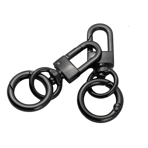 TANJUN Car Keychain Clip with Quick Release Key Rings, Universal