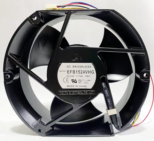 Ventilateur de refroidissement EFB1524VHG DC24V 1,70 A axial inversé 17cm
