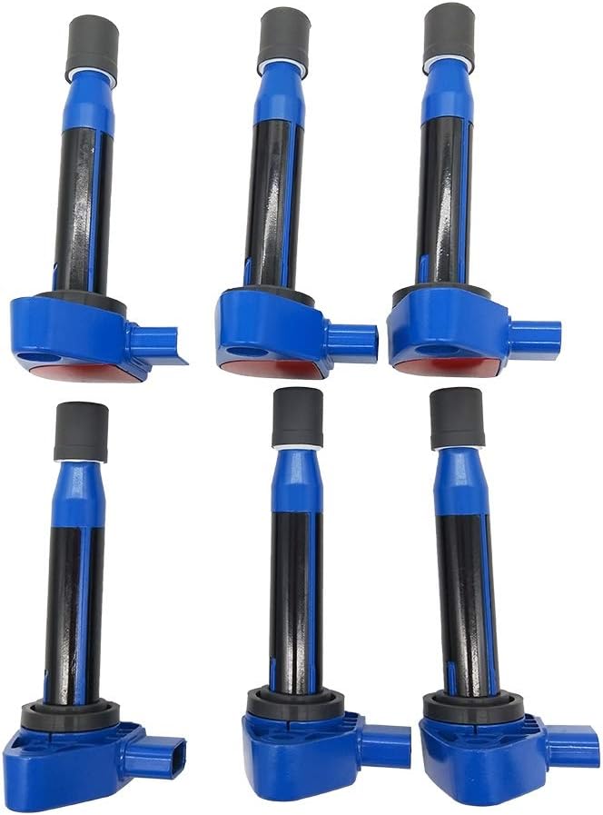 JESBEN UF242 6Pcs Ignition Coils Replacement for Accord 3.0L 2000-2007 Odyssey 3.5L 1999-2007 Ridgeline 3.5L 2006-2008 Pilot 3.5L 2003-2008 for Acura MDX 3.5L 2001-2006 3.7L 2007-2009 30520-P8E-A01