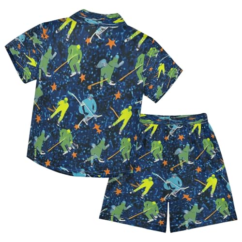 Image of Boccsty Ice Cream Drip Boy Summer Shorts Sets Hawaiian Toddler Boys T-Shirt & Pants 2 Pcs 3T-10T