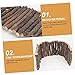 Abaodam 1Pc Pet Wood Fence for Hamsters Squirrels Animals Natural Grinding Tool Hiding Shelter Light Brown