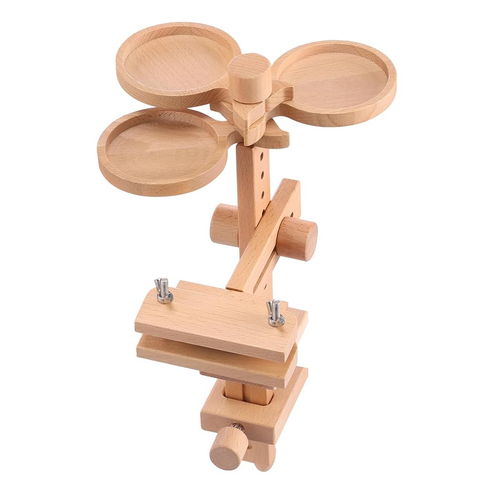 Soporte para Bastidor de Bordado Cenei Ajustable de Madera para Costura y Manualidades
