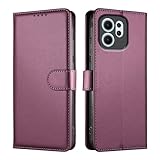 JUNETOP Funda para OPPO Reno 14F 14 F (5G/4G) / OPPO Reno 14 FS (5G/4G), Carcasa Libro con Tapa Piel Cuero PU de Calidad [Protección RFID] - Violeta