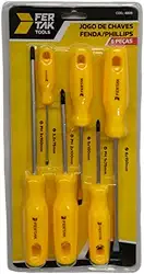 Jogo De Chave De Fenda/Philips 6 Chaves Imantadas Fertak
