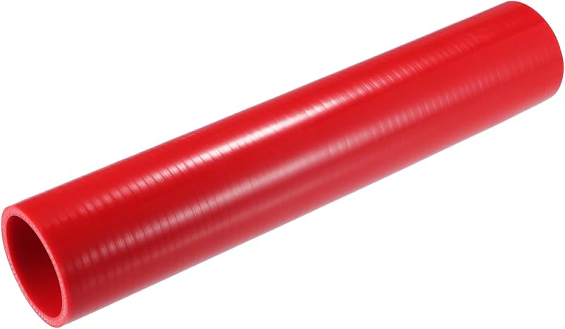 Mangueira reta de silicone Hihaha para intercooler, admissão e radiador, 5,1 cm – 1 unidade vermelha