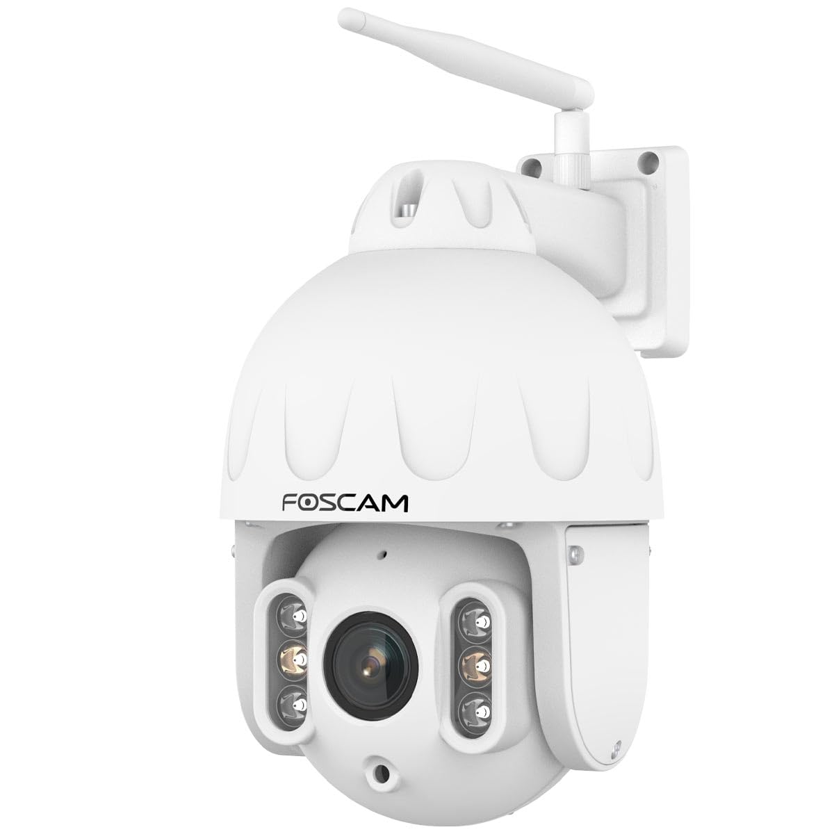 Foscam SD8P hochauflösende 8-MP Dualband-WLAN PTZ Dome Überwachungskamera mit 4-Fach optischem Zoom und intelligenter Personen- und Fahrzeugerkennung