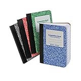 80 Sheet Mini Composition Book Assorted Colors [Set of 6]