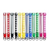 RYPET Puppy ID Collars 12 Pcs - Soft Nylon Adjustable Reflective Identification Collars for Newborn Pets