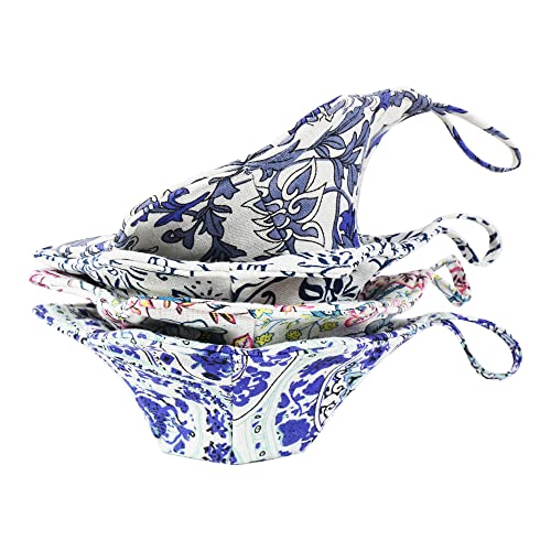 Mhttec Bowl Cozy S Polka Dot Red Bundle With S Blue And White1 Microwave Safe Cloth Soup Bowl Holders Cotton Hot Bowl Cozy Huggers For Cold Food 6 Inches Bowls #TOP4