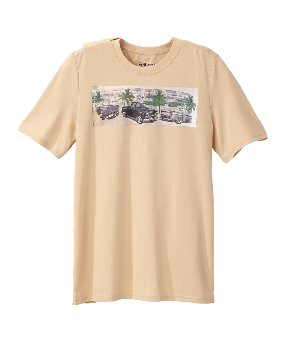 Men’s Open-Back Adaptive No-Peek Comfort Graphic Tee