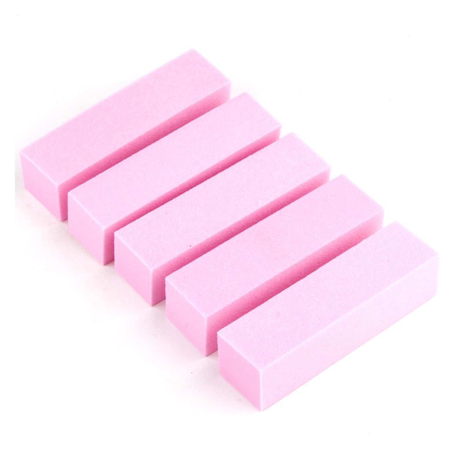Blocco levigante per unghie, confezione da 5-10 pezzi multicolore per manicure (10 pezzi rosa)
