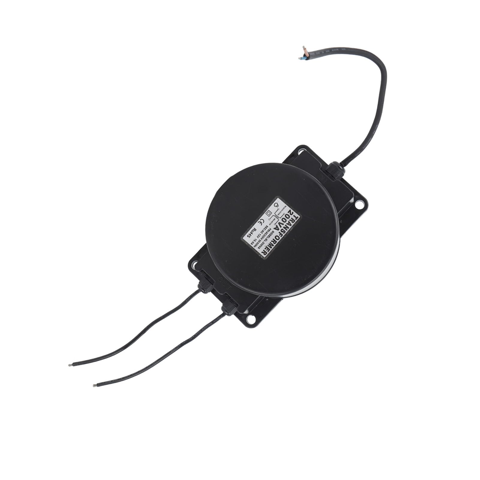 Transformador de Iluminación de Piscina, Transformador de Iluminación de Paisaje con Protección contra Cortocircuitos 200W