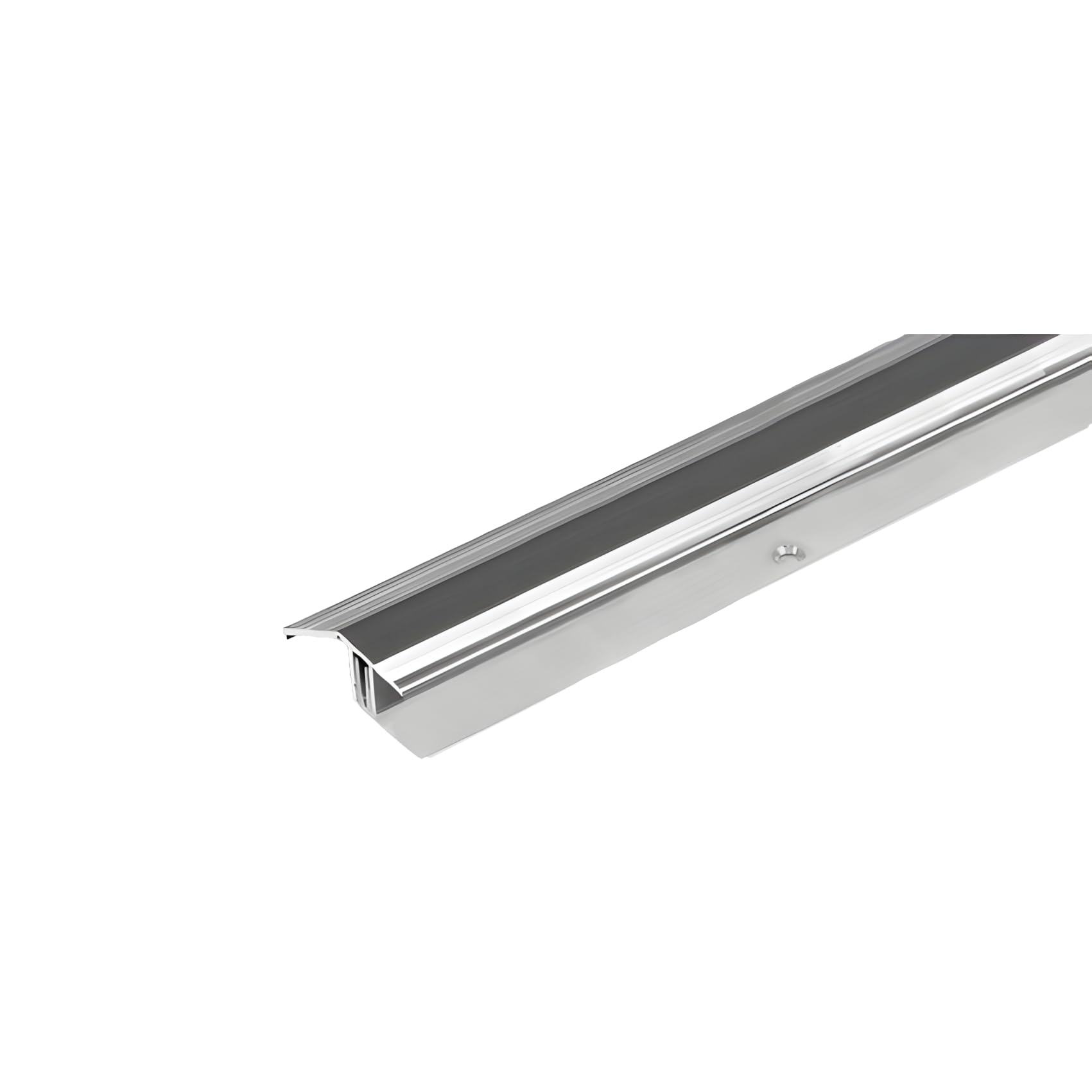 PROVISTON | Profilé de rattrapage| Alu | 50,5 x 15-24 x 1000 mm | Argent | Hauteur de rattrapage 15-24 mm | À visser | À clipser | Barre de seuil de rattrapage | 1 pièce