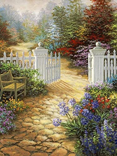 TTTTYYY Klassische Puzzles 6000 Teile -Garden- Puzzles für Erwachsene Kinder Helle und farbenfrohe Puzzles