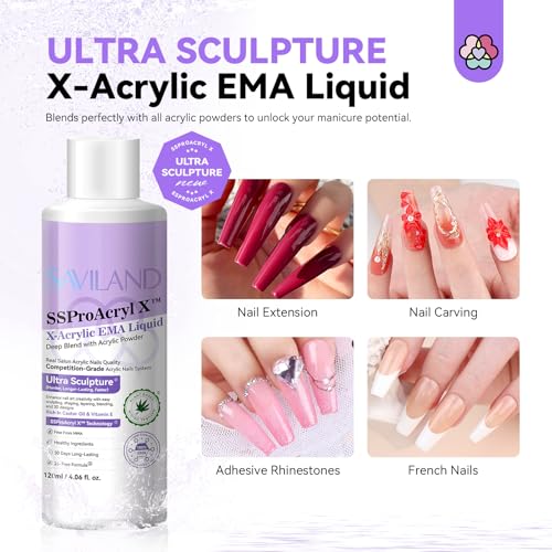 Saviland US3WT02027 Ema Monomer Acrylic Nail Liquid: 4 Oz Acrylic Liquid Monomer thumb #2