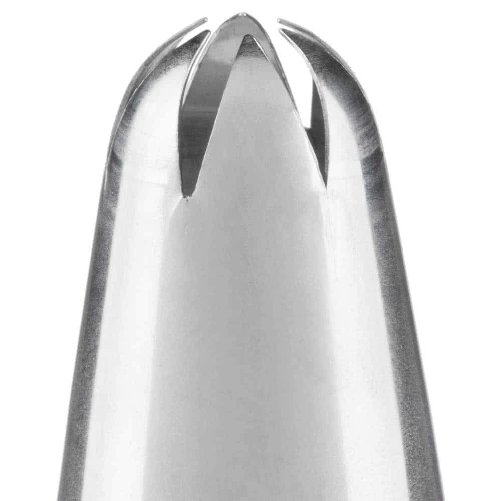 Ateco #852 Deep Closed Star Pastry Decorating Tip - Stainless Steel