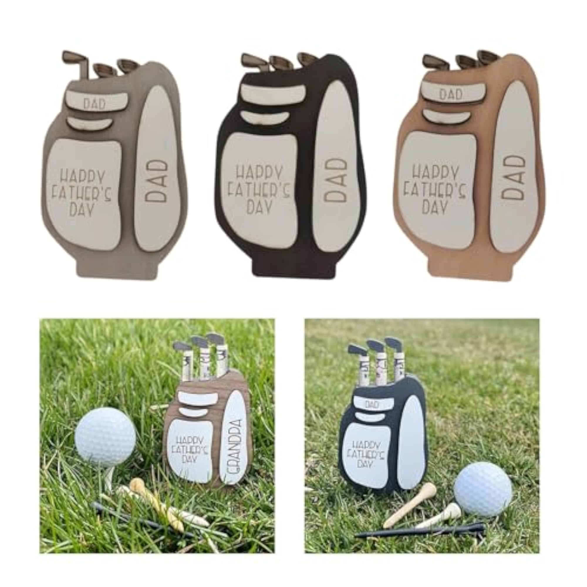 Father's Day Money Clip Golf Bag Wallet Gift