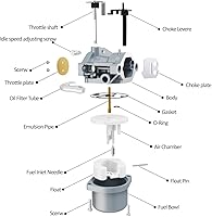 Vista 2 de Carbman 590399 Carburador de Repuesto para 21A707 21R707 21R777 21A907 21A977 Motor de Cortacésped Carburador con Juntas 796077