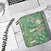 TiMOVO 8-9 Inch Tablet Sleeve Case for All-New iPad mini 7 (A17 Pro, 2024), iPad mini 6 (8.3-Inch, 2021), iPad mini 5/4/3/2/1, Portable Protective Pouch Bag for iPad mini, Green Flower