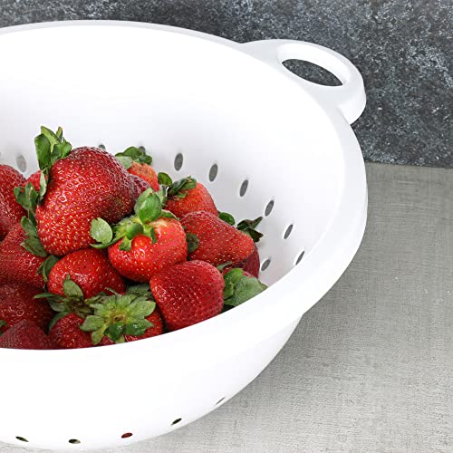 Chef Craft Select Plastic Deep Colander, 11X5 Inch 5 Quart, White #TOP2