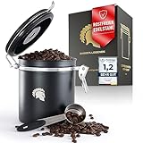 ✅GENAU NACH MAß: Im Lieferumfang unserer Kaffee Vorratsdose ist ein 30ml Dosierlöffel aus 304 Edelstahl enthalten. Damit können Sie bis zu 20g Kaffee abmessen. Die richtige Grammatur ist für einen guten Kaffee entscheidend!