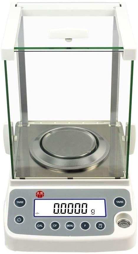 Bilancia Elettronica analitica Digitale di precisione con Peso Fino a 6200 g e risoluzione di 1 milligrammo, da Laboratorio per bilance per Gioielli，120g/0.0001g