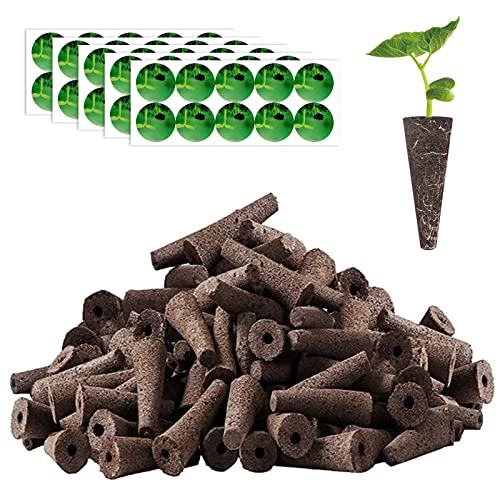 Haligo 150pcs Seed Pod Kit for Hydroponics Grow Anything Kit with 100pcs Grow Sponges 50pcs Pods Labels Hydroponics Pods Replacement Compatible with Hydroponics Growing System from All Brands