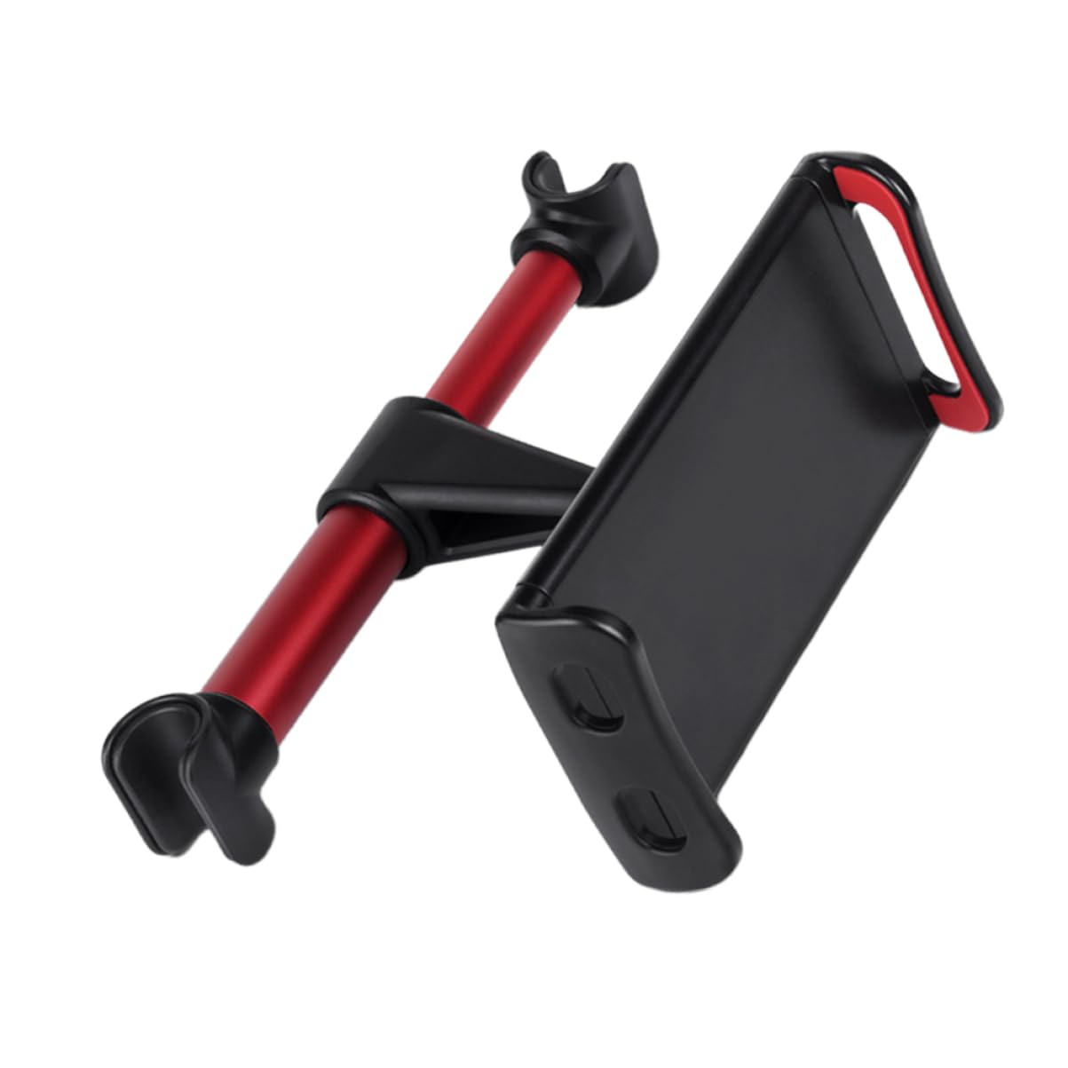 MOLUCKFU 1pc Car Back Seat Holder Headrest Bracket for Phones and Tablets Rotation Design Fits Devices Red