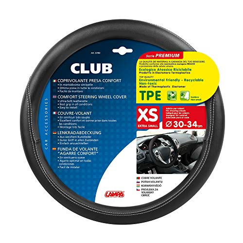 Lampa 32982 Couvre-volant TPE Club, noir/noir, 30-34 cm