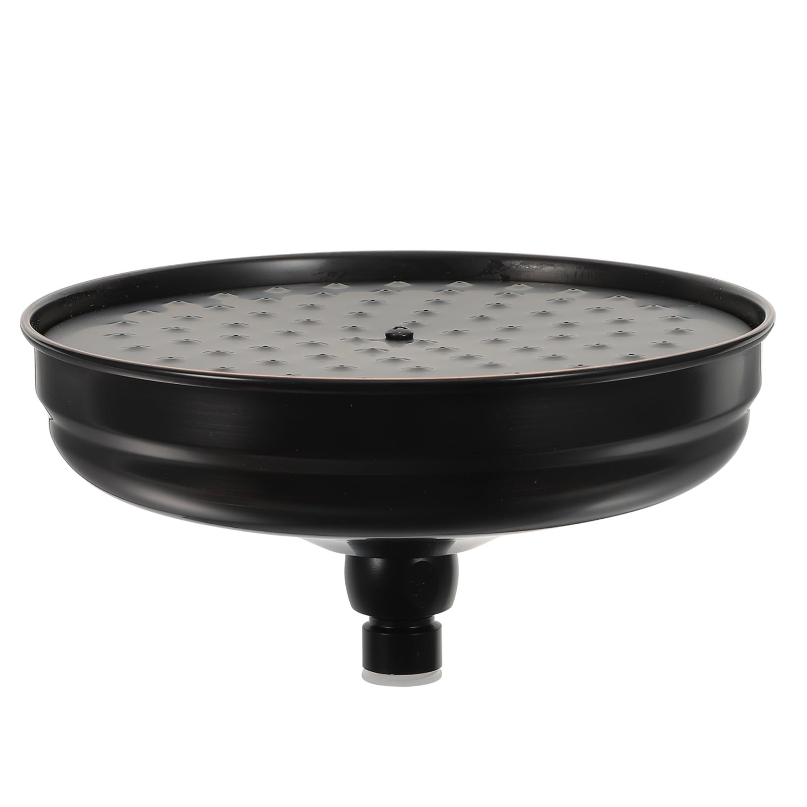 Cabezal de Ducha Fijo Retro de Cobre Negro Rociador de Lluvia Grande para Baño Suministro de Ducha Efecto Cascada Antiobstrucción Compacto y Fácil de Instalar Vintage