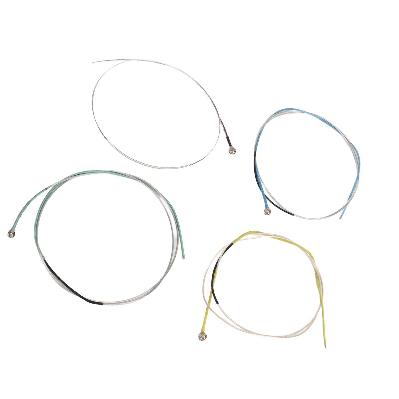 Set di Corde per Violino 12 Pezzi di Ricambio per Avvolgimento in Acciaio Inossidabile in Nylon Resistente per Violino 1/2 1/4 3/4 /, Proiezione del Suono Migliorata (COSÌ)