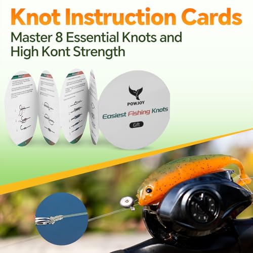 Image of Monofilament Fishing Line with Knot Guide Card, Tangle-Free Snap Ring for No More Mess, Low Memory Smooth Casting Nylon Mono String, 15 /20 /30 /50 /80LB, 220-1050 Yards