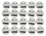 Novel Merk Lacrosse Sports Vinyl Stickers - 2" Round Individual Decals for Laptop, Water Bottle, Party Favors, & Decor - Adheres to Clean Surfaces & Waterproof (20 Pack)