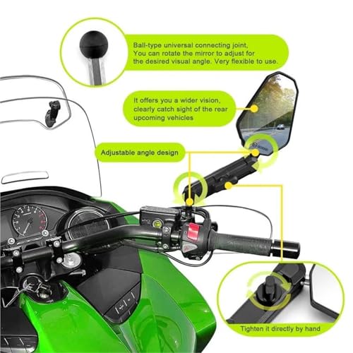 Espejo retrovisor deportivo para rutas en moto Yamaha V-Star 650 2