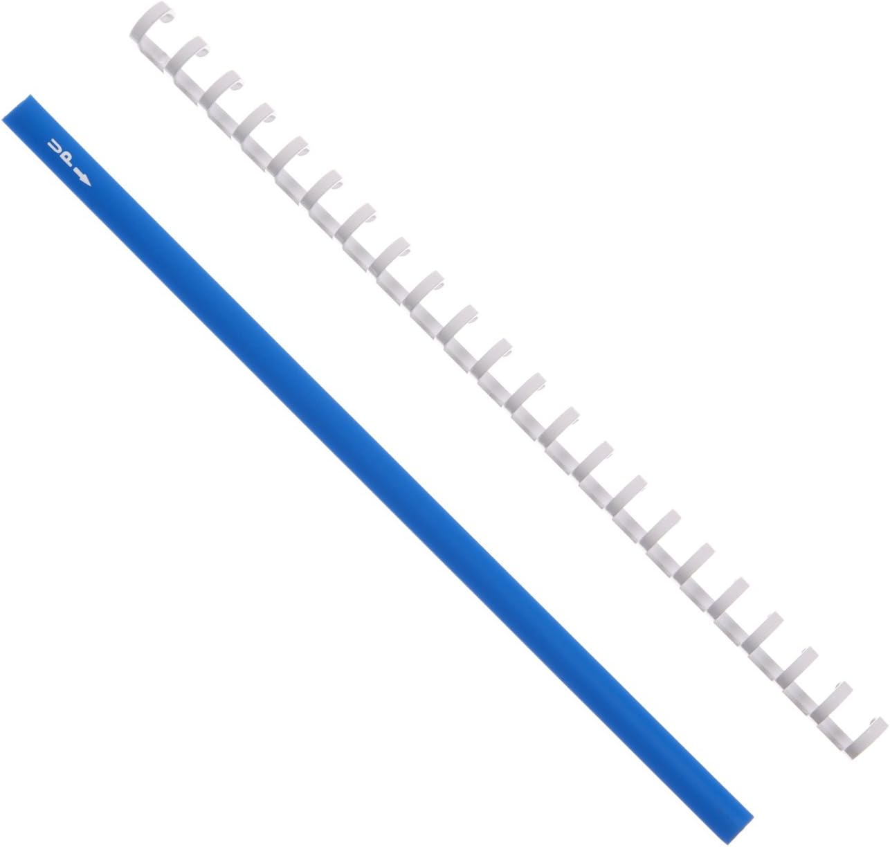 22 Ring Aerometal QRH Binder - 13mm White Pilot Checklist Binder with Blue Spine from Aerobind - 5 Per Pack