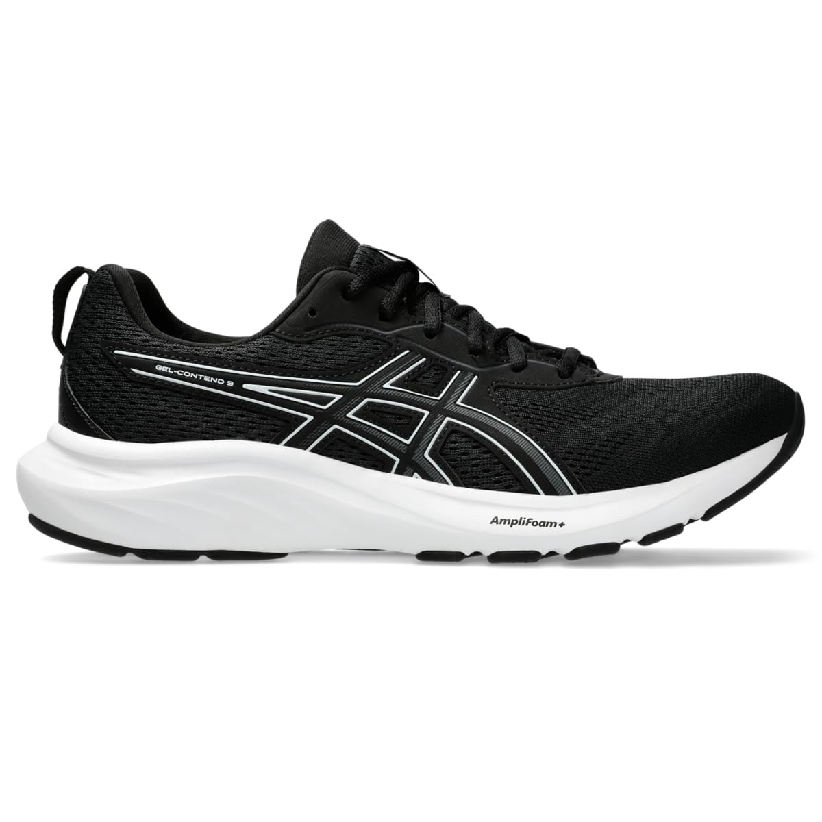 ASICS Men's Gel-Contend 9 Running Shoes 7.5 X-Wide Black/White