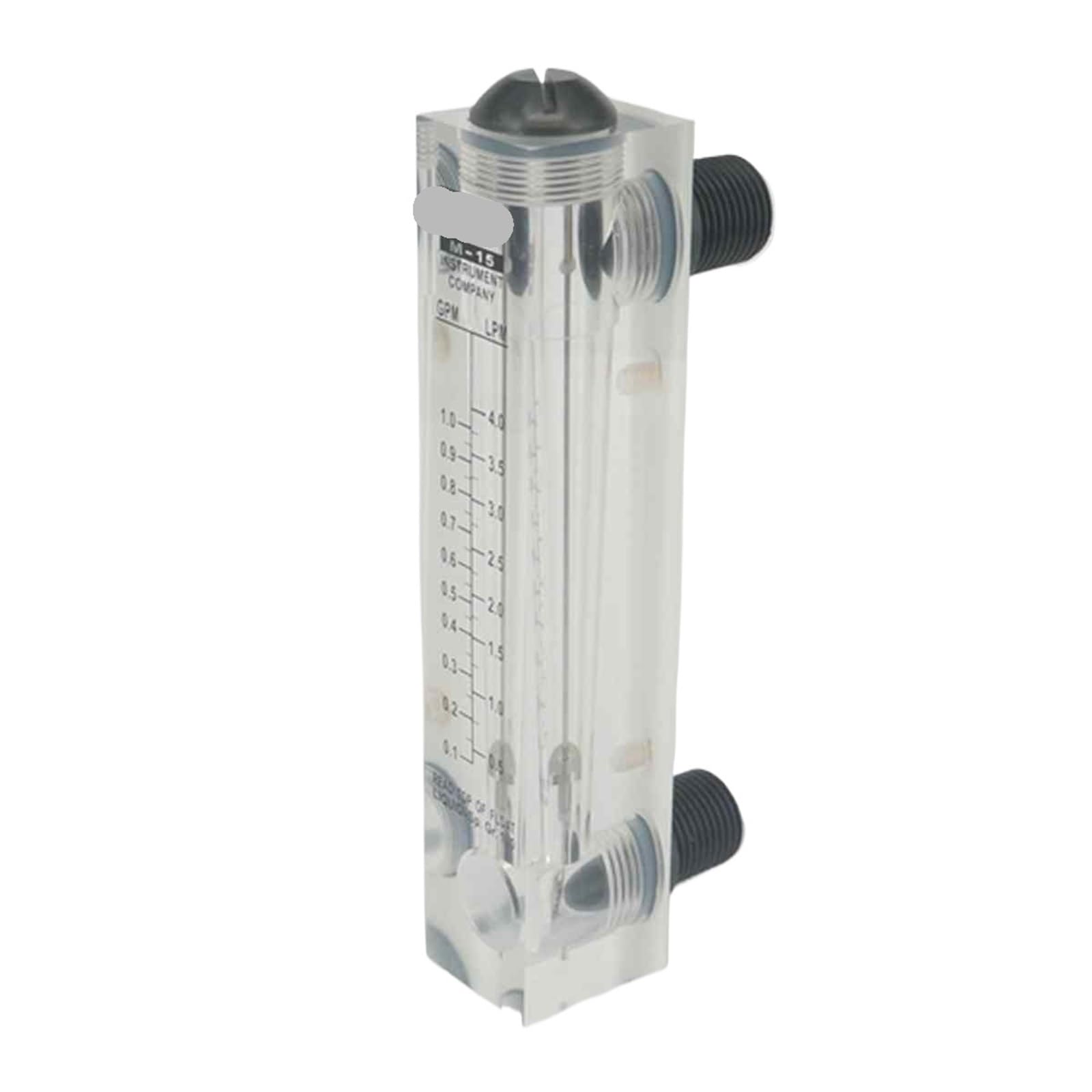 Rotamètre LZM-15 avec vanne débitmètre d'eau 16-160LPH pour panneau