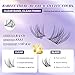 B&Q Wispy Lash Clusters Kit, Natural 01, Individual False Eyelashes Extension Set, Undetectable Natural Look for Effortless Day-to-Night Beauty, from Office Elegance to Date Night Glamour(8-16mix)