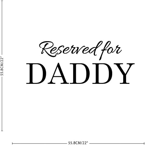 Miniatura 3 de Reservado para papi, calcomanías murales para bricolaje, Día del Padre de hija, hijo, esposa, puertas de niños, calcomanías de pared de vinilo,