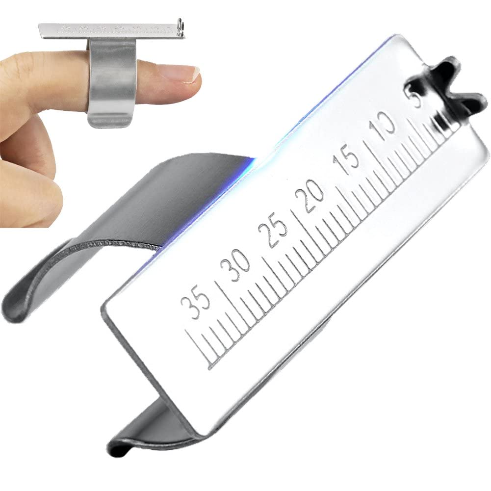 Baokuan As Shown 1Pc Dental Ruler Aluminium Alloy Instrument Dentistry Ring Ruler Root Canal Measuring Tool For Endodontic Dentist Tools