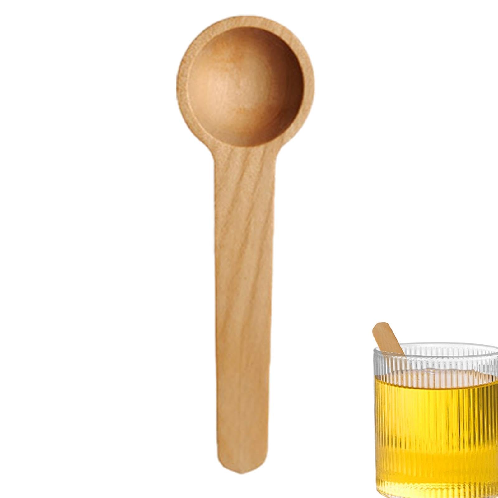 Shurzzesj Petites Cuillères En Bois, Cuillères En Bois, Cuillères à Lait En Poudre De Bois De Lotus, Ustensiles De Service Cuillère à Café, Gadgets De