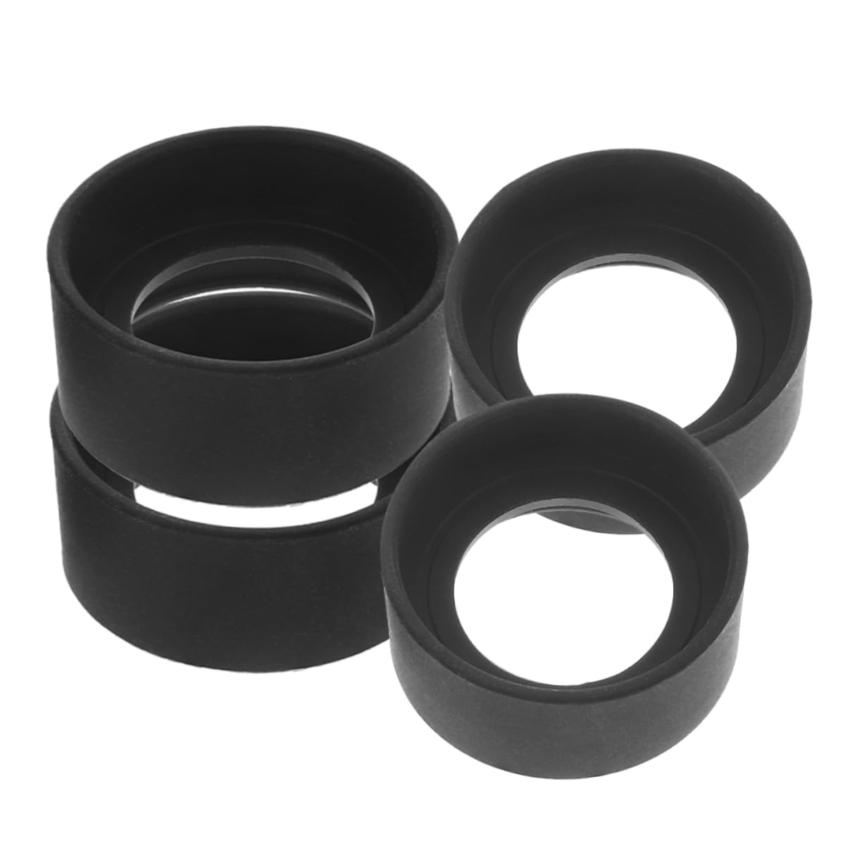 Angoily 4pcs Microscope Eyepiece Guards Rubber Eyepiece Protectors Reusable Maintain Clarity
