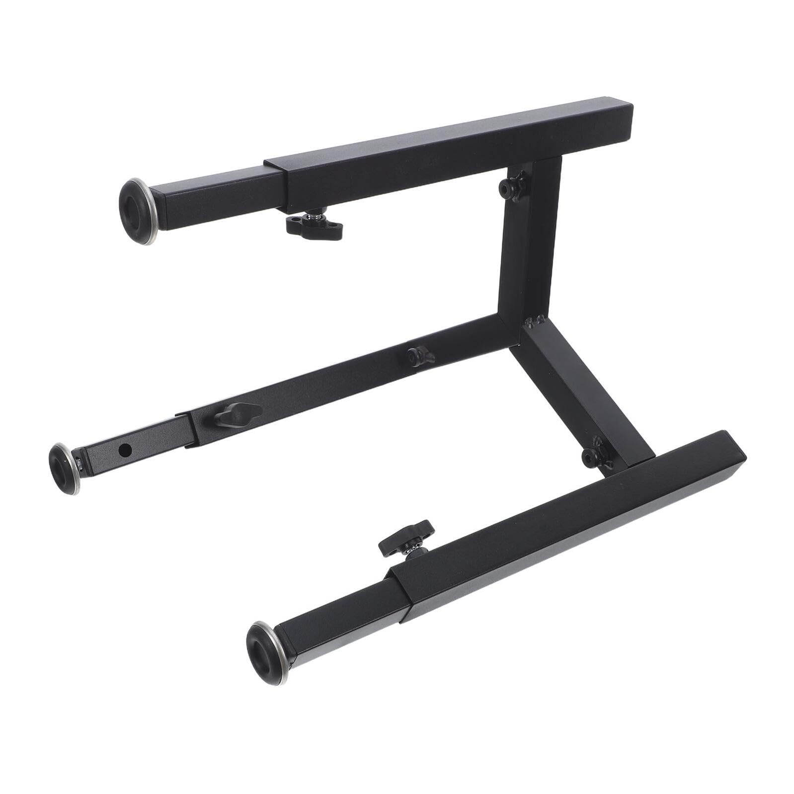 Soporte para Cuencos para Perros Elevado y Ajustable de Hierro Negro