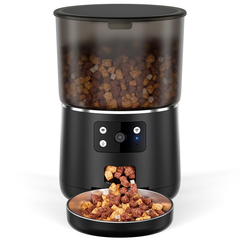 Futterautomat Katze & Hund 4L Pet Feeder Cat mit Timer & Portionskontrolle