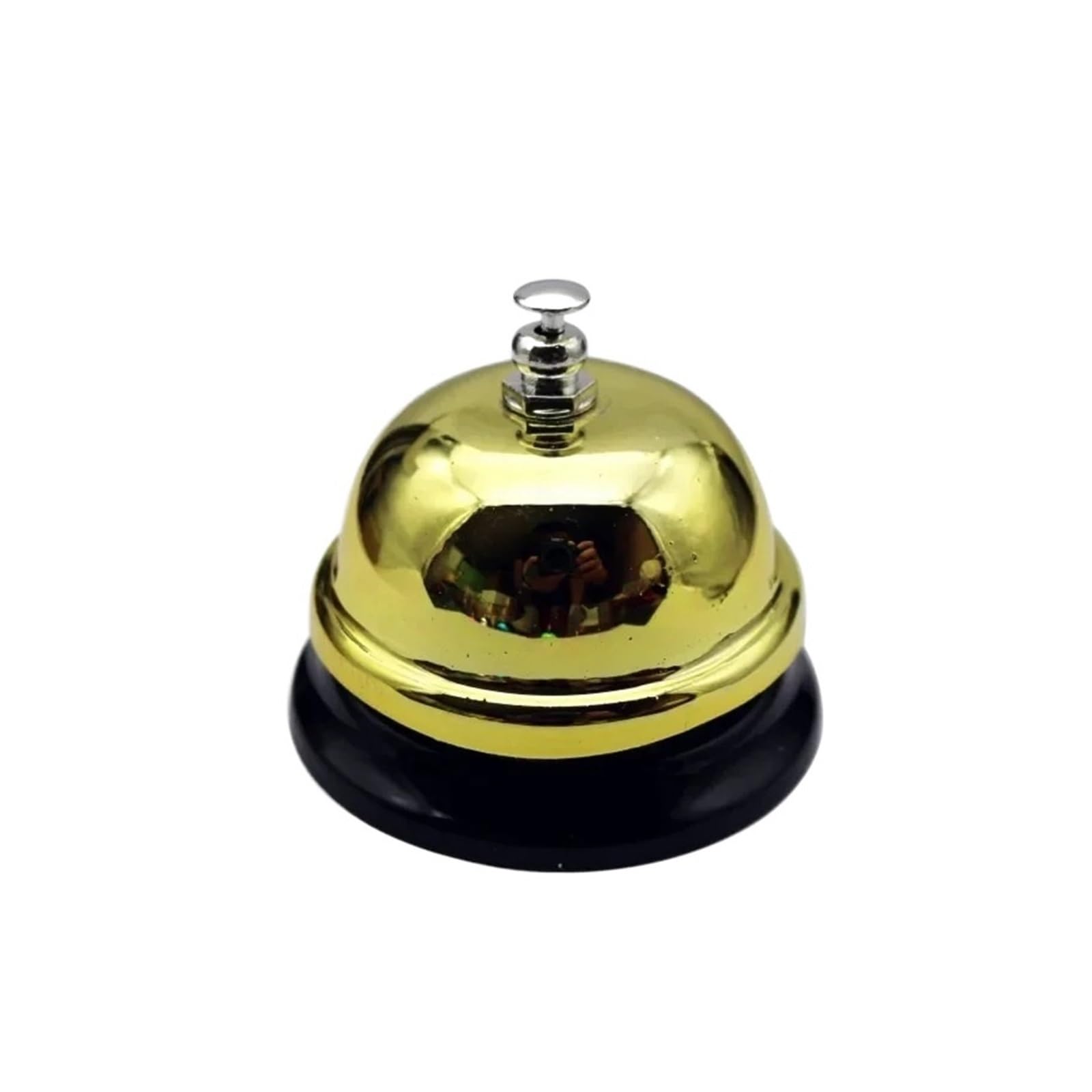 Ruwlfe Gold 2Pcs Mini Call Bell Kitchen Reception Christmas For Restaurant Bar