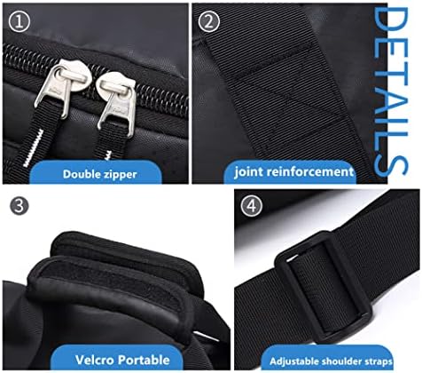 THNWSY Travel Duffel Bag Sports Gym Bag with Dry Wet Pocket & Shoes Compartment for Women and Men 4 THNWSY Travel Duffel Bag Sports Gym Bag with Dry Wet Pocket & Shoes Compartment for Women and Men