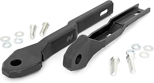 Rough Country Soportes de grillete de gancho de remolque para Nissan Titan 2017-2024 - RS149