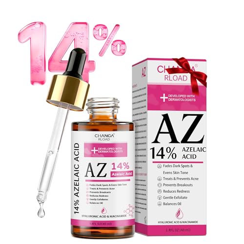 14% Azelaic Acid Facial Serum with Niacinamide & Hyaluronic Acid – Helps Calm Redness,Improve Blemishes & Dark Spots,Gentle Care for Sensitive Skin,40ml / 1.4 fl oz